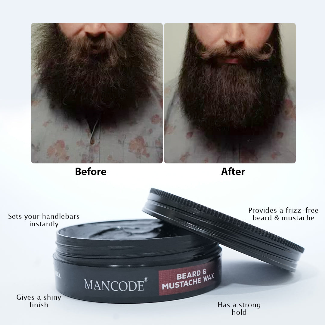 Beard & Mustache Wax - Strong Hold & Styling 3
